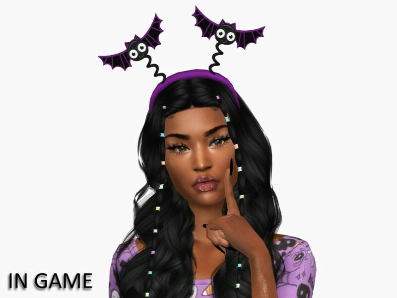 sims 4 cc cutie bats headband by wisteriasims 2