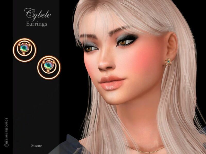 Cybele Earrings By Suzue Sims 4 CC