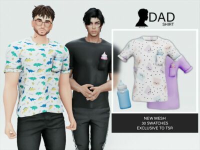 DAD (Shirt) Sims 4 CC