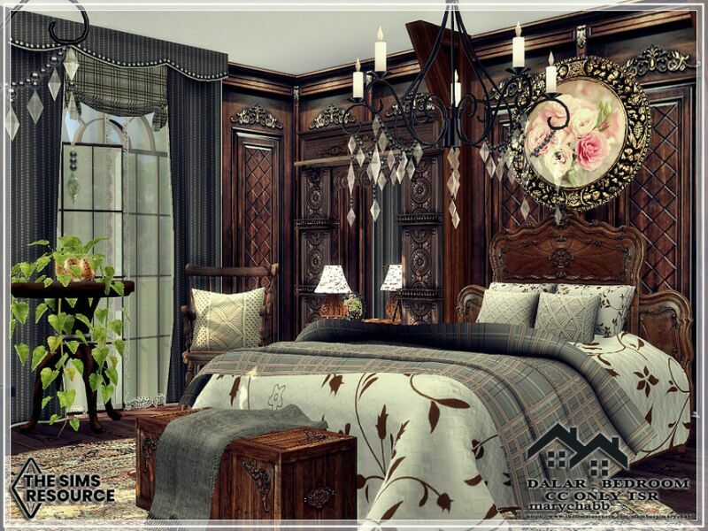 Dalar – Bedroom – CC Only TSR By Marychabb Sims 4 CC