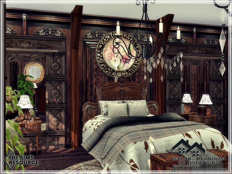 sims 4 cc dalar bedroom cc only tsr by marychabb 2