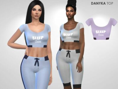 Danyka TOP By Puresim Sims 4 CC