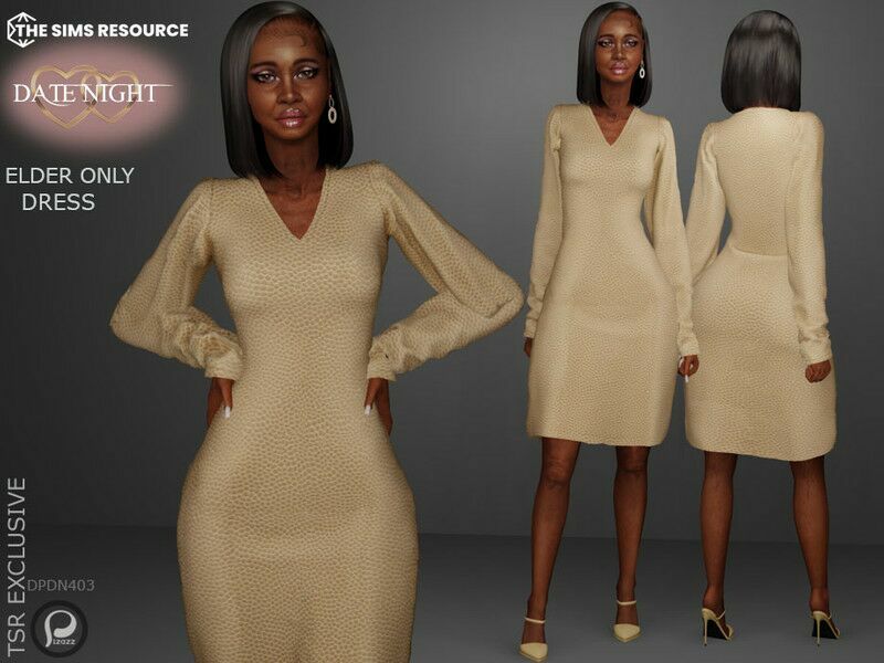 Date Night Dress Sims 4 CC