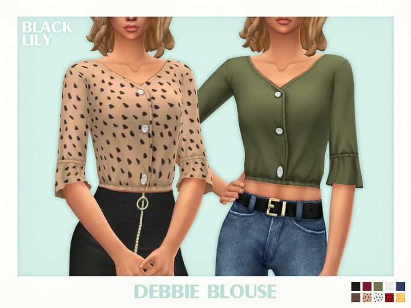 Debbie Blouse Sims 4 CC