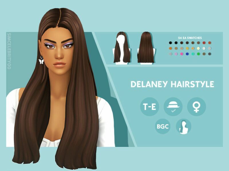 sims 4 cc delaney hairstyle by simcelebrity00 2