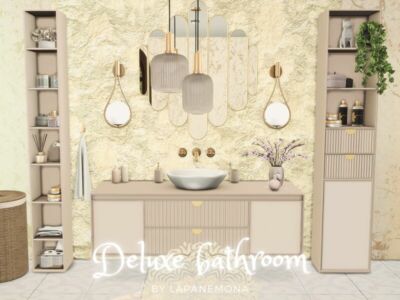 Deluxe Bathroom By Lapanemona Sims 4 CC