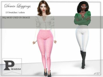 Demin Leggings By Pizazz Sims 4 CC