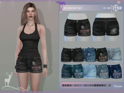 Denim Short Pants By Dansimsfantasy Sims 4 CC