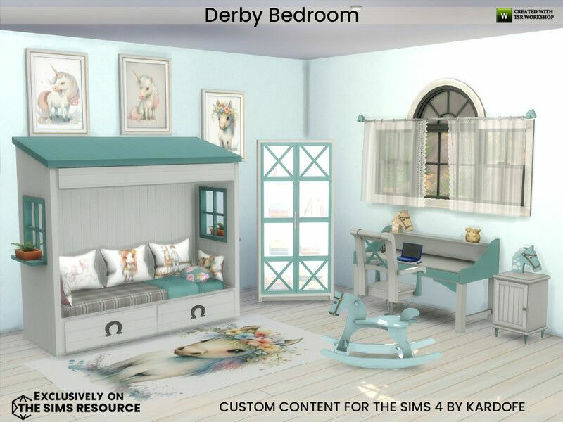 Derby Bedroom By Kardofe Sims 4 CC