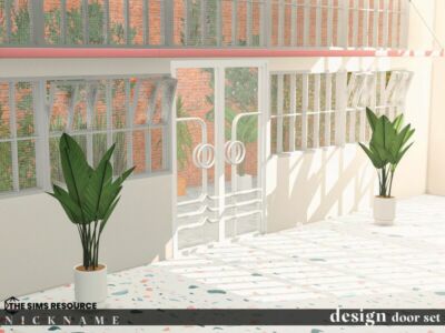 / Design Door SET Sims 4 CC