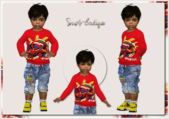 Designer SET For Toddler Boys TS4 Sims 4 CC