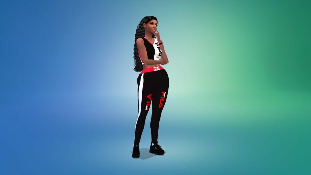 sims 4 cc designers athletic top tights set by vtk 8