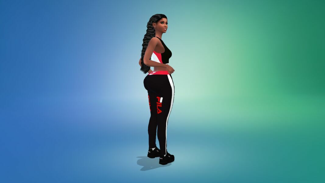 sims 4 cc designers athletic top tights set by vtk 9