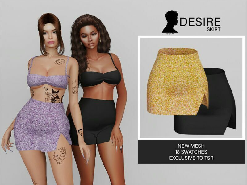 Desire (Skirt) Sims 4 CC