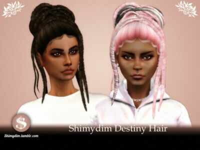 Destiny Hairstyle By Shimydim Sims 4 CC