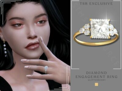 Diamond Engagement Ring Sims 4 CC