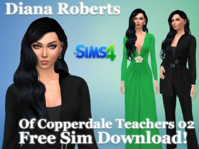 Diana Roberts Free SIM Download By VTK Sims 4 CC