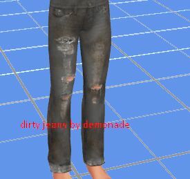 Dirty Jeans Done Dirt Cheap By Demonade Sims 4 CC Download