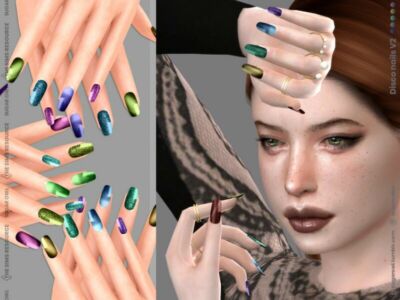 Disco Nails V2 Sims 4 CC