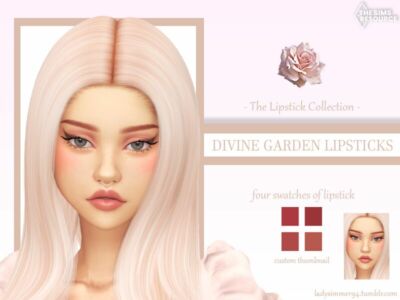 Divine Garden Lipsticks By Ladysimmer94 Sims 4 CC