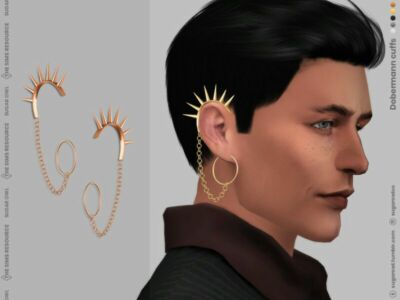 Dobermann Cuffs For Male And Female Sims 4 CC