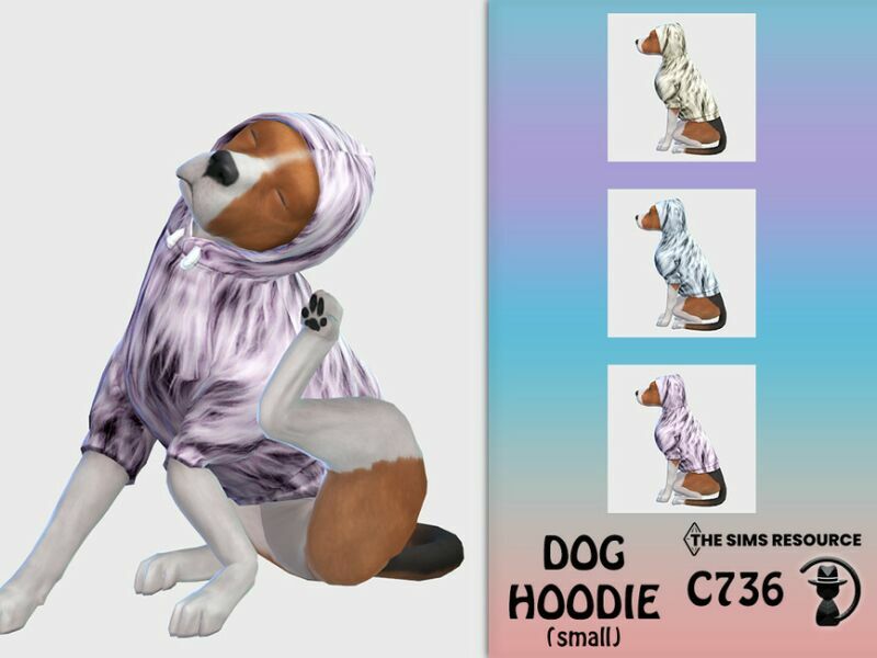 DOG Hoodie C736 By Turksimmer Sims 4 CC