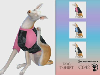 DOG T-Shirt C642 By Turksimmer Sims 4 CC