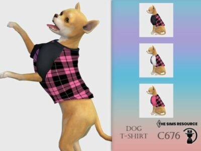 DOG T-Shirt C676 By Turksimmer Sims 4 CC