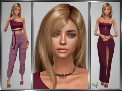 Dominique Durand By Trasras Sims 4 CC