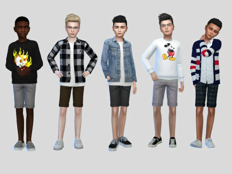 DON Chino Shorts Boys By Mclaynesims Sims 4 CC