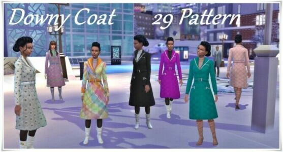 Downy Coat Sims 4 CC