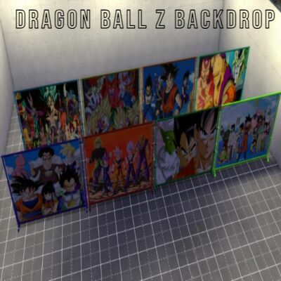 Dragon Ball Z Backdrop By Moonlightsimmer Sims 4 CC