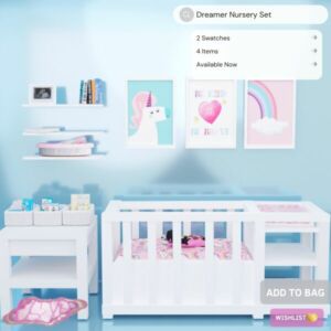 Dreamer Nursery 🍼 Sims 4 CC