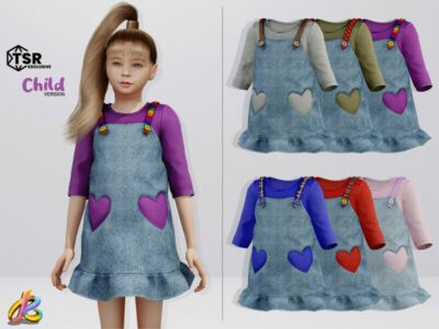 Dress 264 -Child Version Sims 4 CC