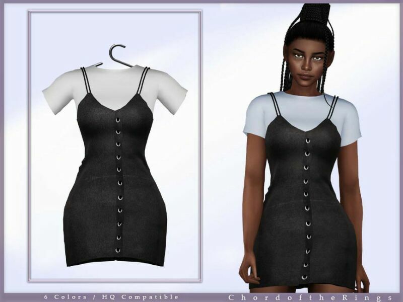 Dress NO.125 By Chordoftherings Sims 4 CC