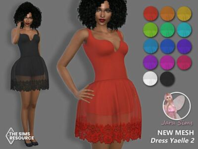 Dress Yaelle 2 – NEW Mesh Sims 4 CC