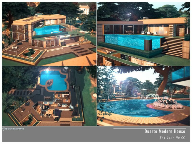 sims 4 cc duarte modern house no cc by moniamay72 4