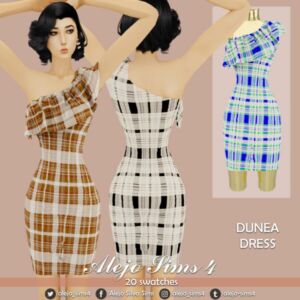 Dunea Dress Sims 4 CC