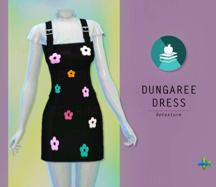 Dungaree Dress By Rimshard Sims 4 CC