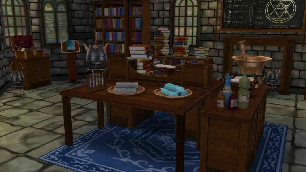 sims 4 cc dungeon set wizard laboratory by duodraconis 3