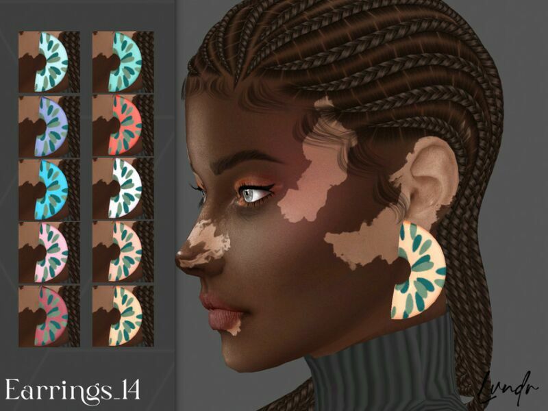 Earrings_14 By Lvndrcc Sims 4 CC