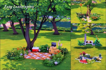 Easy Landscaping SET 2 Sims 4 CC