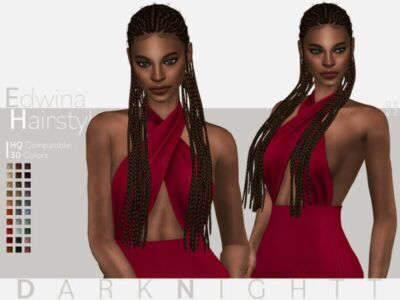 Edwina Hairstyle By Darknightt Sims 4 CC