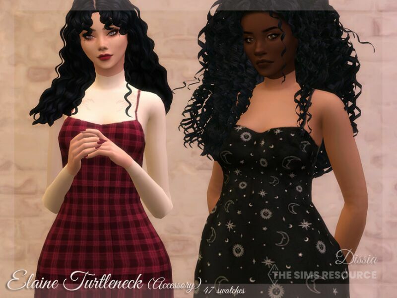 Elaine Turtleneck (Accessory) By Dissia Sims 4 CC