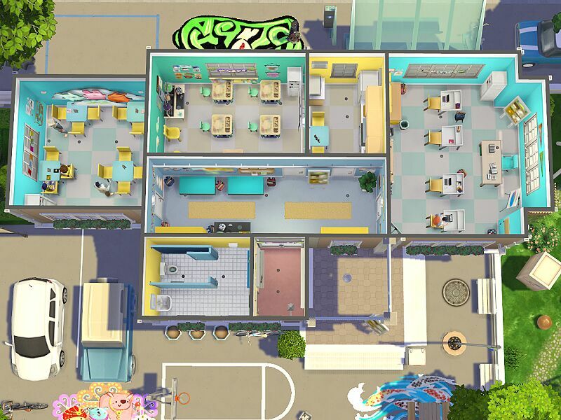 sims 4 cc elementary school no cc by flubs79 3