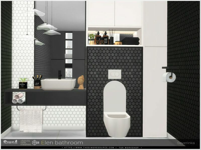 sims 4 cc elen bathroom by severinka 4