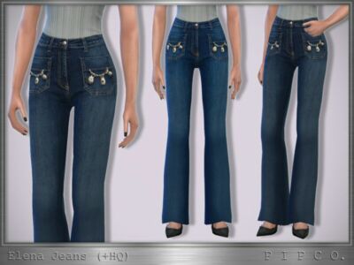 Elena Jeans (Bootcut). By Pipco Sims 4 CC