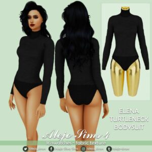 Elena Turtleneck Bodysuit Sims 4 CC