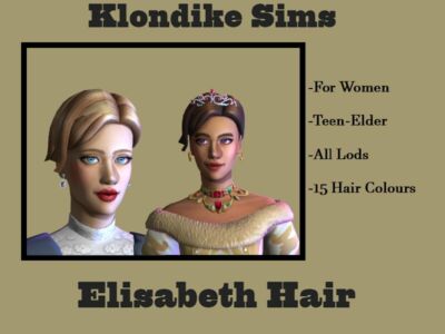 Elisabeth Hair Sims 4 CC