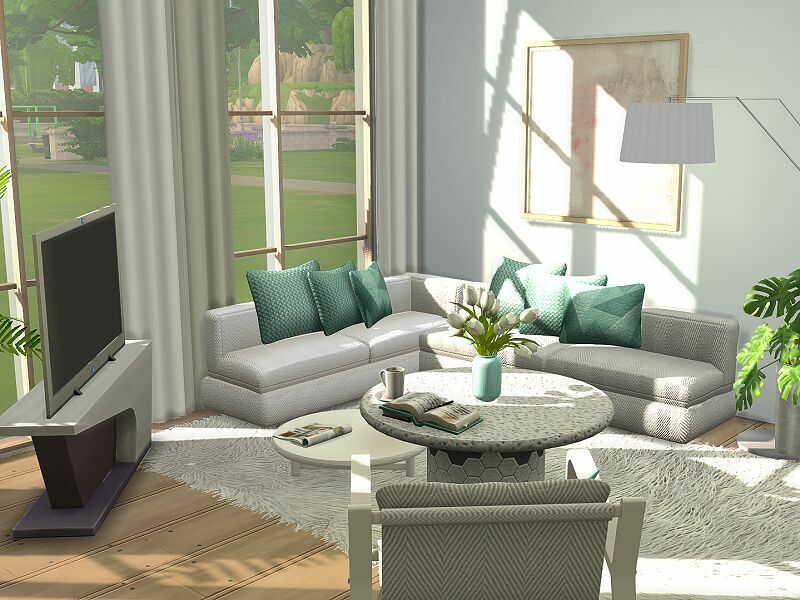 Ella Living Room – CC By Flubs79 Sims 4 CC